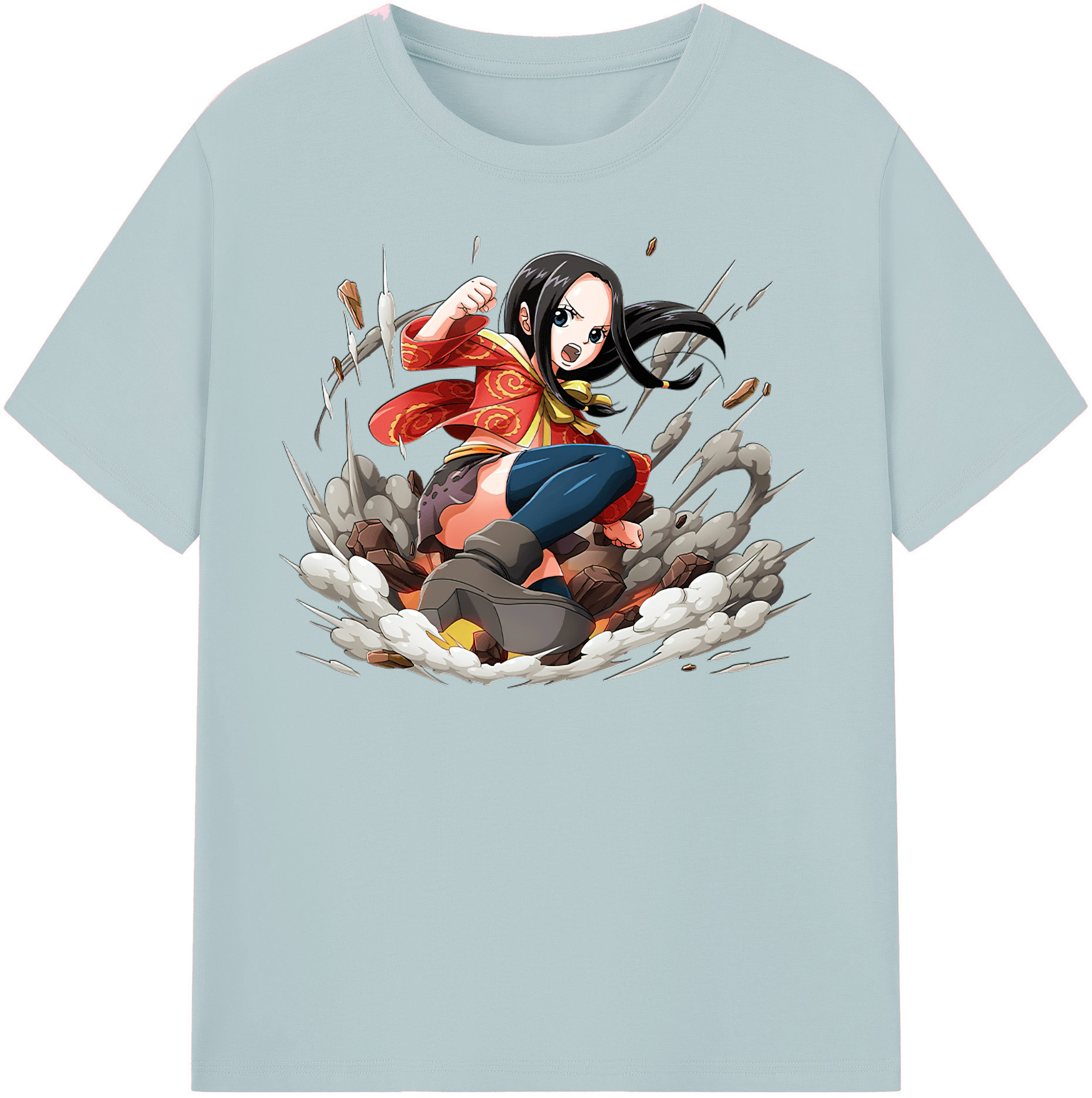 ワンピース ボア・ハンコック ONE PIECE Boa·Hancock 綿100％半袖Tシャツ（フロントプリント）